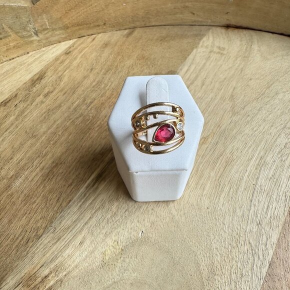 Jewelry - RED RUBY STONE  BRIDAL RING S6